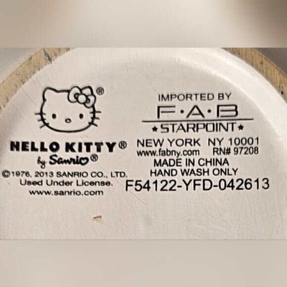 Hello Kitty Rainbow Stripe Mug Sanrio 2013 – Kawaii Collectible - Picture 10 of 10